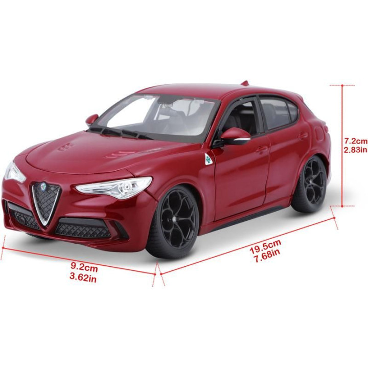 Bburago Alfa Romeo Stelvio 1:24 červená