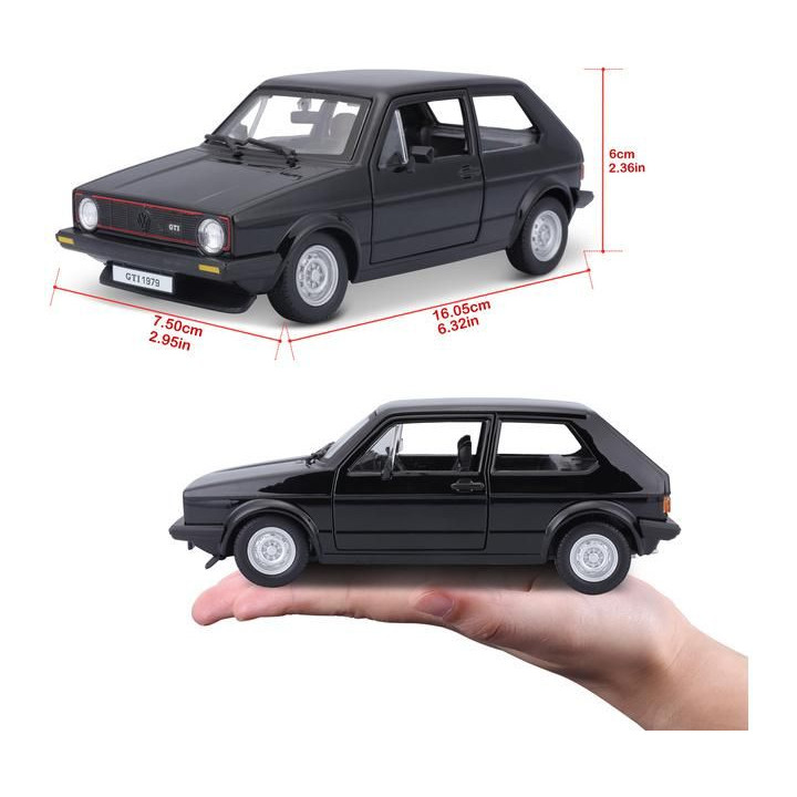 Bburago Volkswagen Golf MK1 GTI 1:24 černá