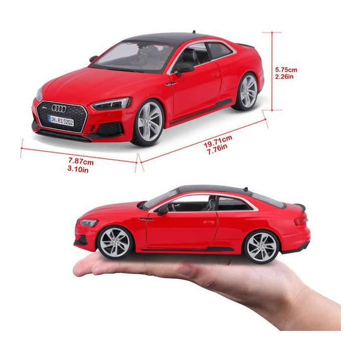 Bburago Audi RS 5 Coupe 1:24 červená