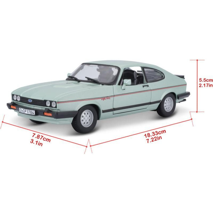 Bburago Plus Ford Capri 1982 1:24 světle zelená