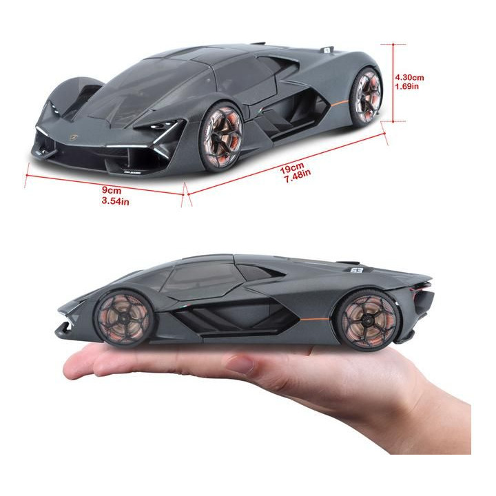 Bburago Plus Lamborghini Terzo Millennio 1:24 šedá
