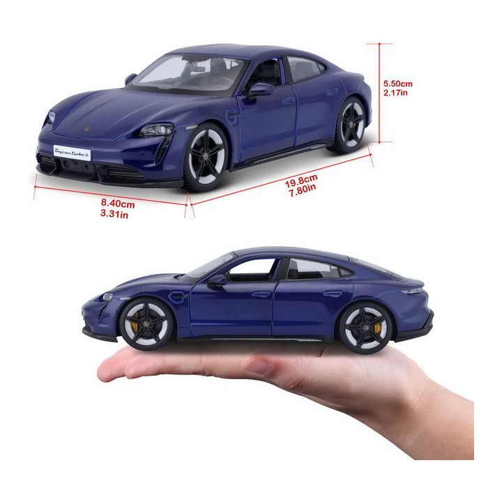 Bburago Porsche Taycan Turbo S 2019 Carrara 1:24 modrá