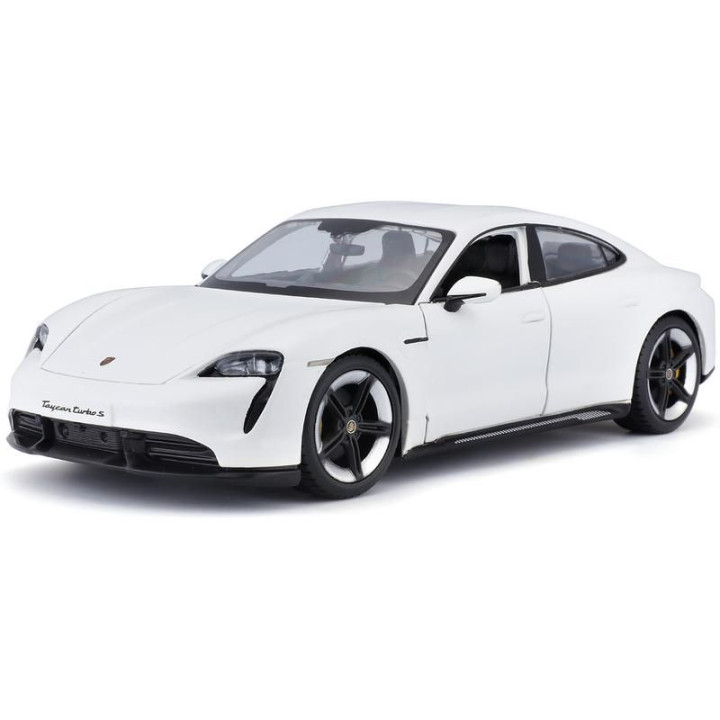 Bburago Porsche Taycan Turbo S 2019 Carrara 1:24 bílá
