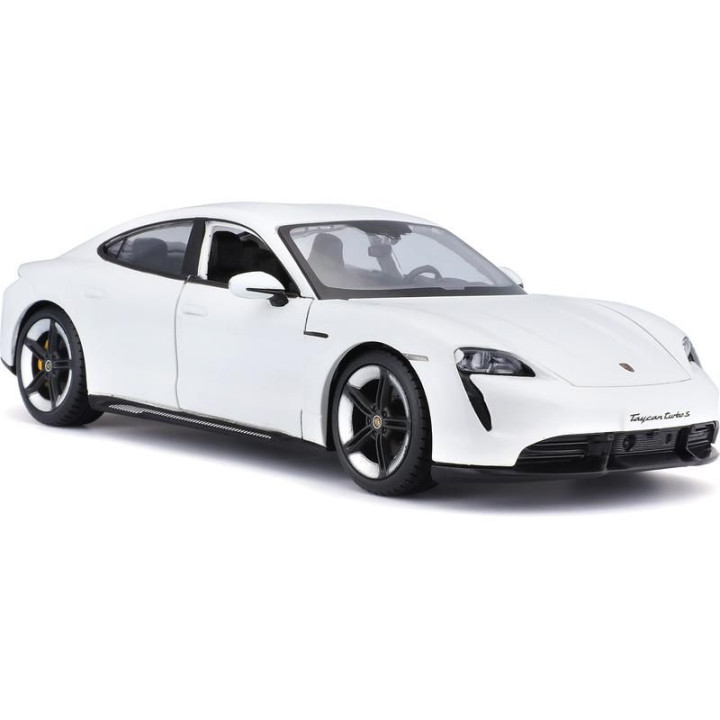 Bburago Porsche Taycan Turbo S 2019 Carrara 1:24 bílá