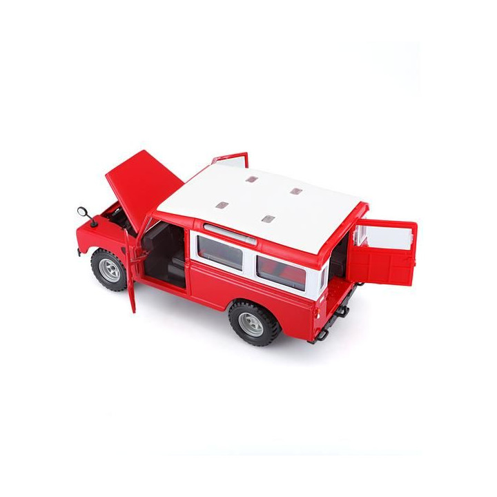 Bburago Land Rover Series II 1:24 červená