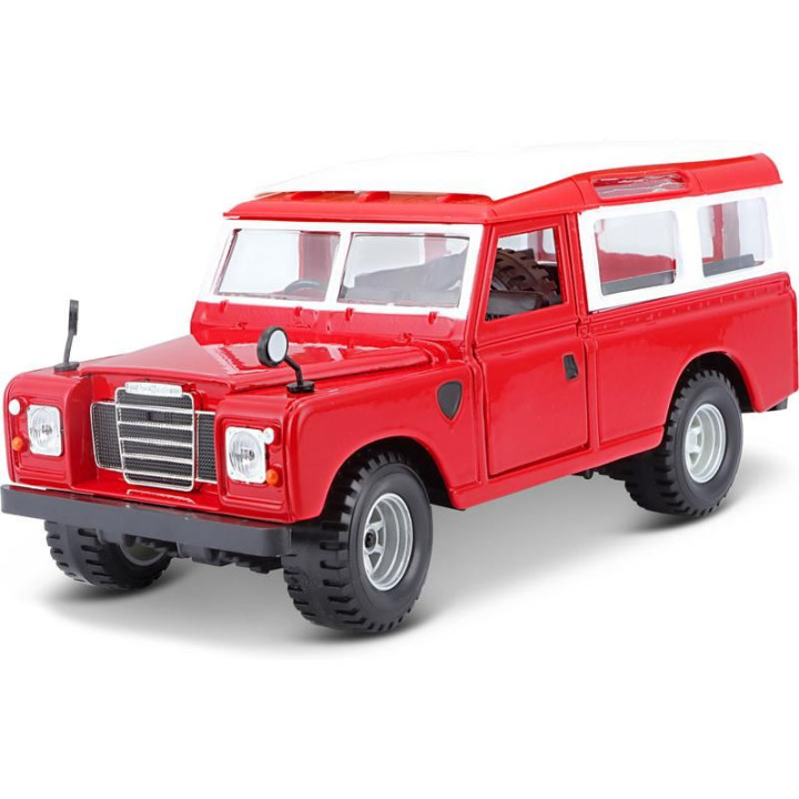 Bburago Land Rover Series II 1:24 červená