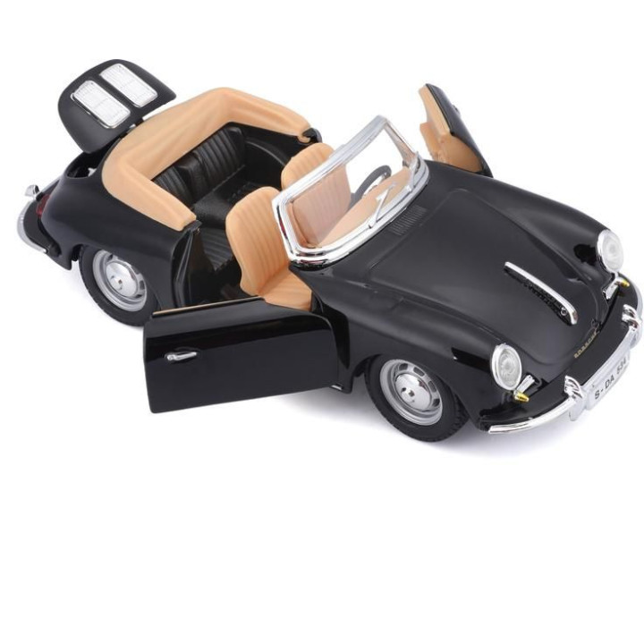 Bburago Porsche 356B Cabriolet 1961 1:24 černá