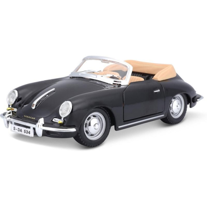 Bburago Porsche 356B Cabriolet 1961 1:24 černá