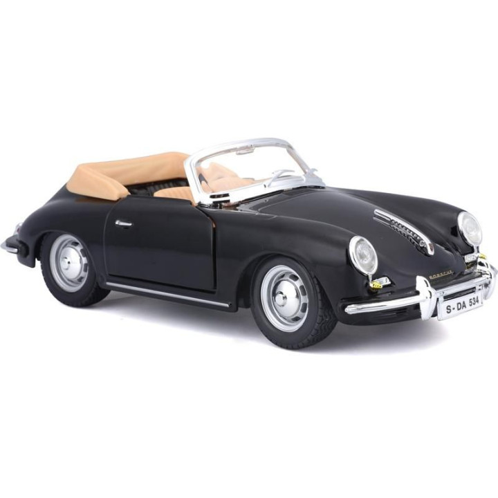 Bburago Porsche 356B Cabriolet 1961 1:24 černá