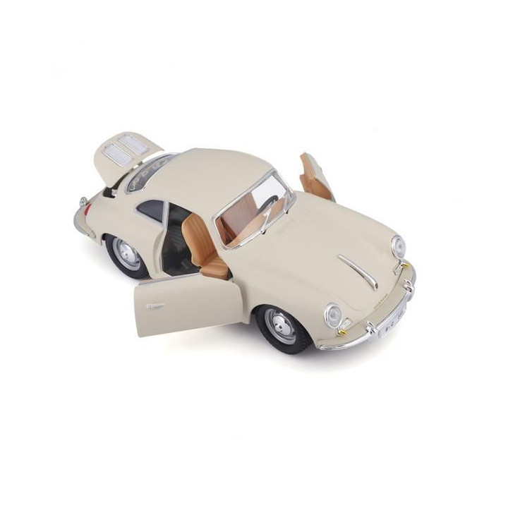 Bburago Porsche 356B Coupe 1961 1:24 krémová
