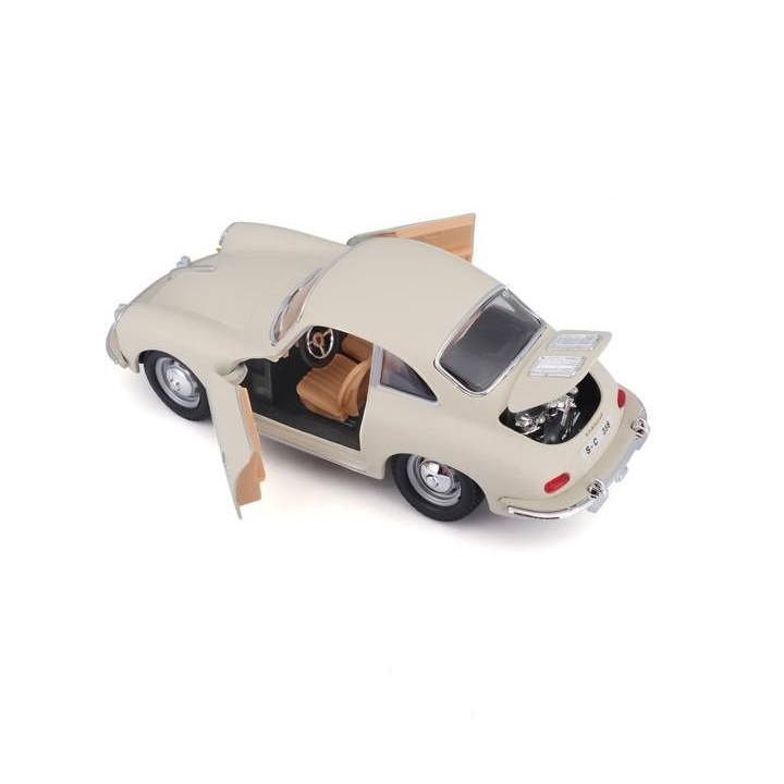 Bburago Porsche 356B Coupe 1961 1:24 krémová