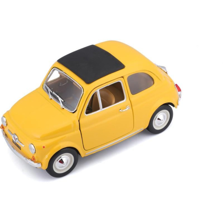 Bburago Fiat 500F 1965 1:24 žlutá