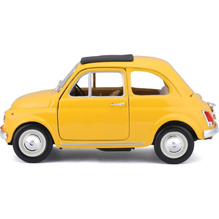 Bburago Fiat 500F 1965 1:24 žlutá