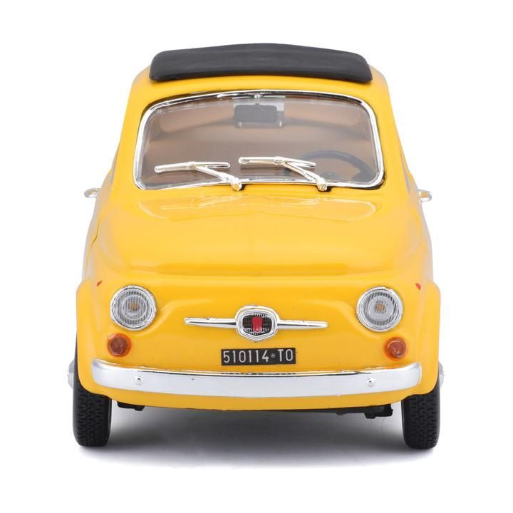 Bburago Fiat 500F 1965 1:24 žlutá
