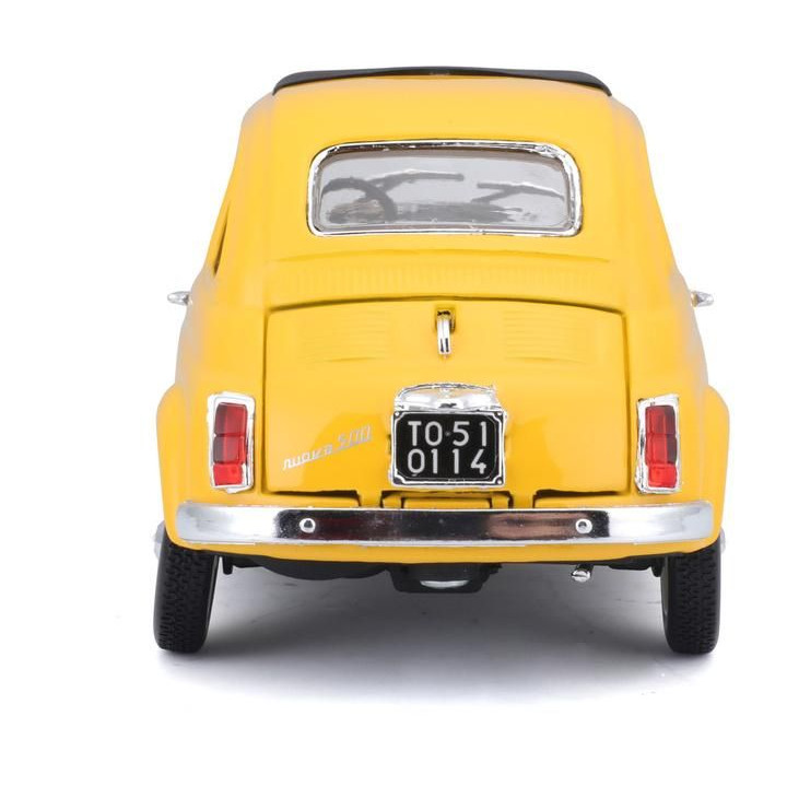 Bburago Fiat 500F 1965 1:24 žlutá