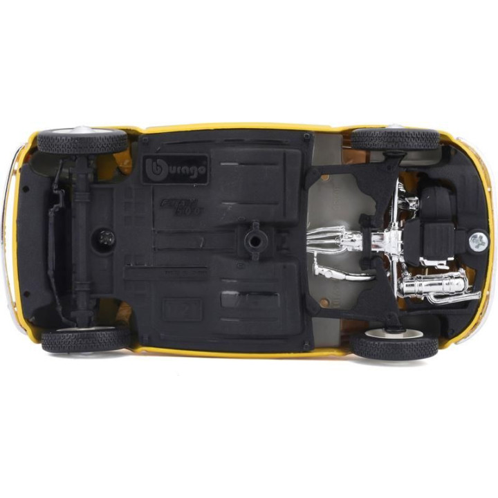 Bburago Fiat 500F 1965 1:24 žlutá