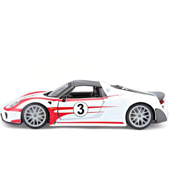 Bburago Porsche 918 Weissach 1:24 bílá