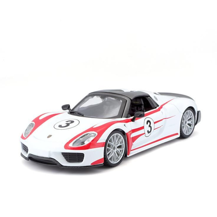 Bburago Porsche 918 Weissach 1:24 bílá