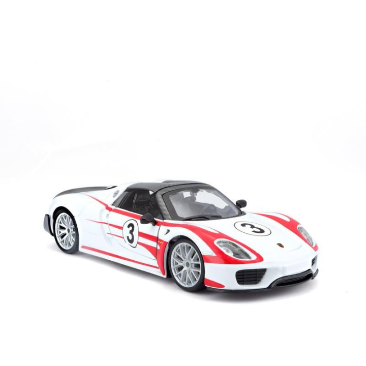Bburago Porsche 918 Weissach 1:24 bílá