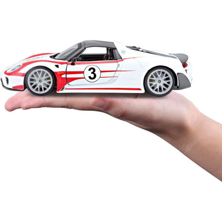 Bburago Porsche 918 Weissach 1:24 bílá