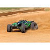 RC model auta Traxxas Rustler 4x4 ve vrcholné verzi Ultimate VXL s výkonným střídavým motor Velineon, stabilizací TSM, řadou hliníkových dílů, výkonnějším servem řízení, bezsponkovou karosérii, instalovanými telemetrickými senzory a RC soupravou TQi s Bluetooth modulem. Rychlost až 104 km/h.