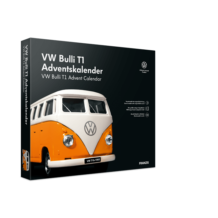 Franzis adventný kalendár Volkswagen Bulli T1 so zvukom 1:43