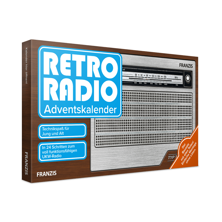 Franzis adventný kalendár Retro rádiová súprava