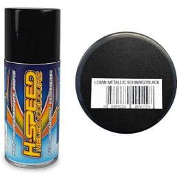 H-Speed barva ve spreji metalická černá 150ml