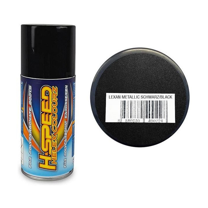 H-Speed barva ve spreji metalická černá 150ml