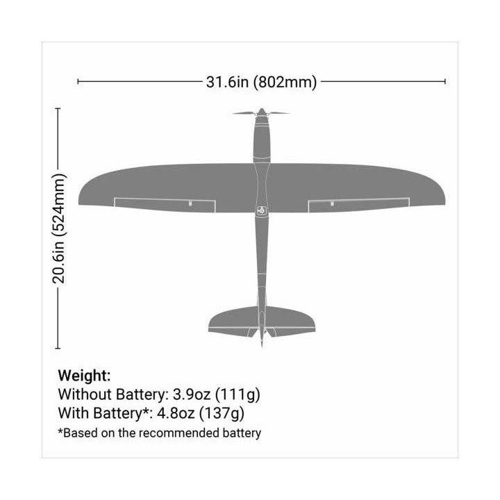 E-flite Conscendo 0.80m SAFE Select BNF Basic