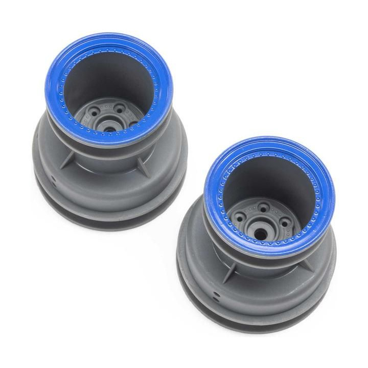 Losi disk kola MT světle šedý, beadlock modrý (2): Mini LMT