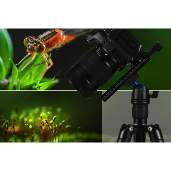Macro Photography Rail Slider Adapter with Quick-Release Plate
