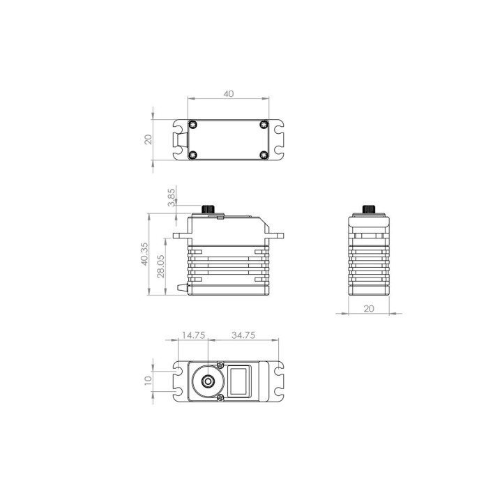 HBL990 (0.03s/60°, 6.3kg.cm)