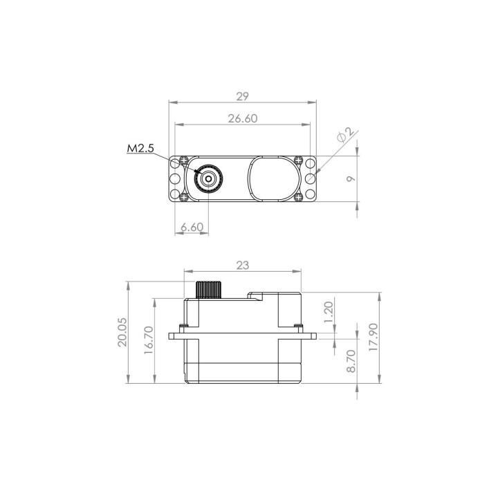 HV75K-N (0.09s/60°, 3.3kg.cm)