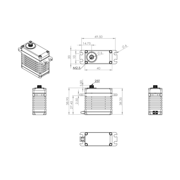 HV9930 (0.098s/60°, 43.0kg.cm)
