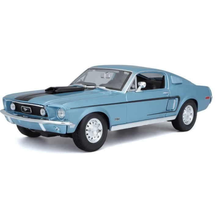 Maisto Ford Mustang GT Cobra Jet FB 1968 1:18 modrá metalíza