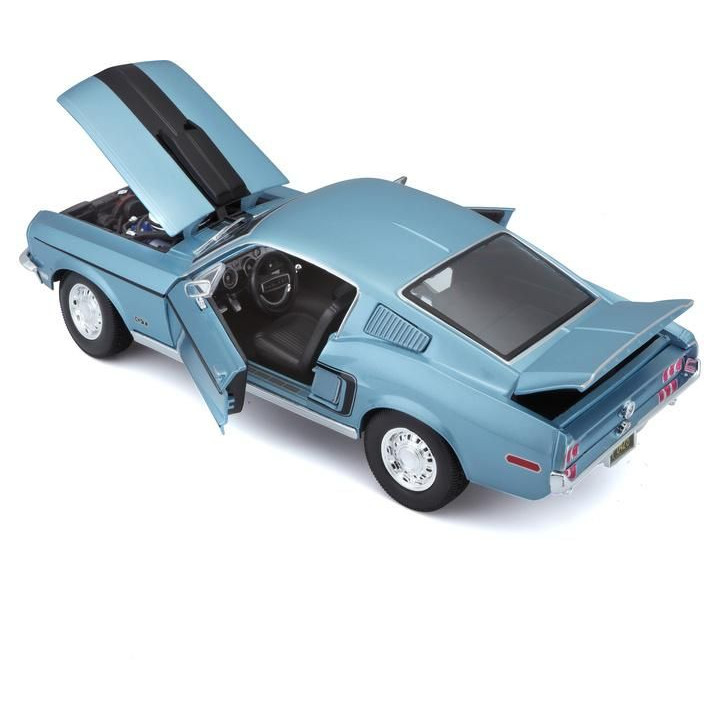 Maisto Ford Mustang GT Cobra Jet FB 1968 1:18 modrá metalíza