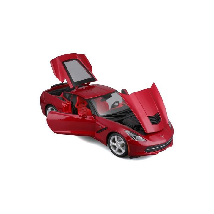 Maisto Corvette Stingray 2014 1:18 červená metalíza