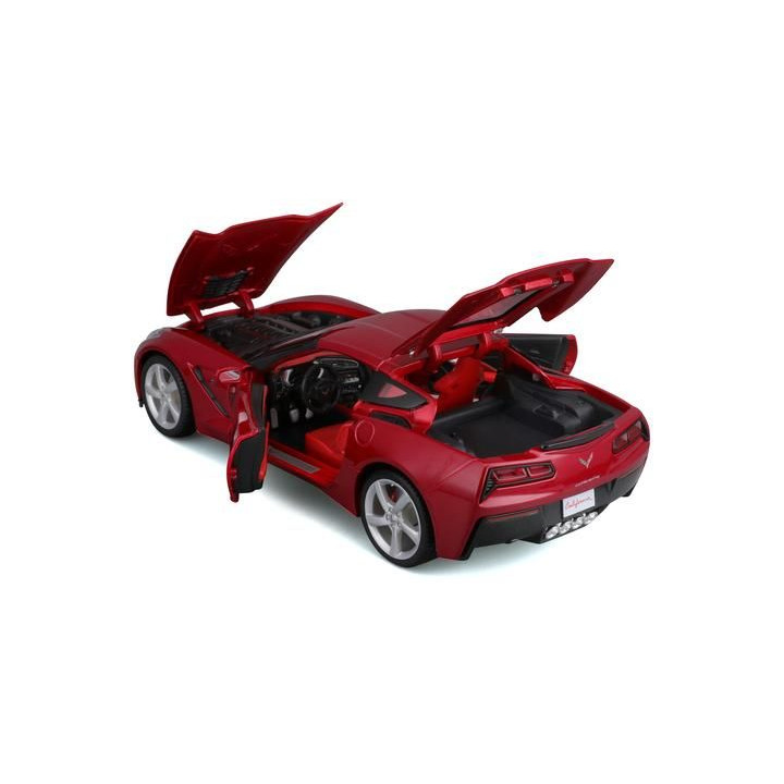 Maisto Corvette Stingray 2014 1:18 červená metalíza