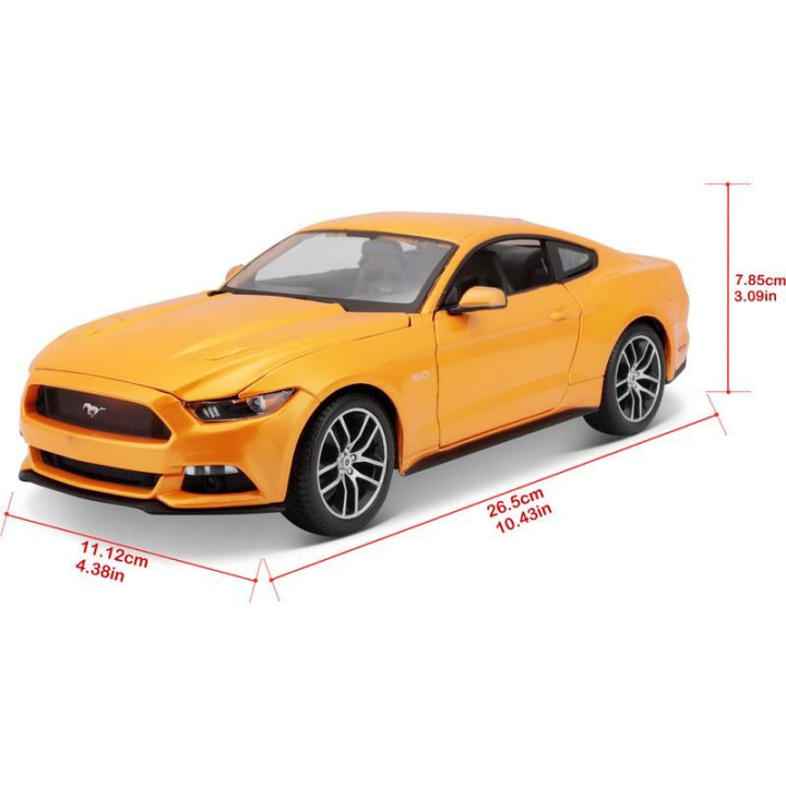 Maisto Ford Mustang GT 2015 1:18 oranžová metalíza