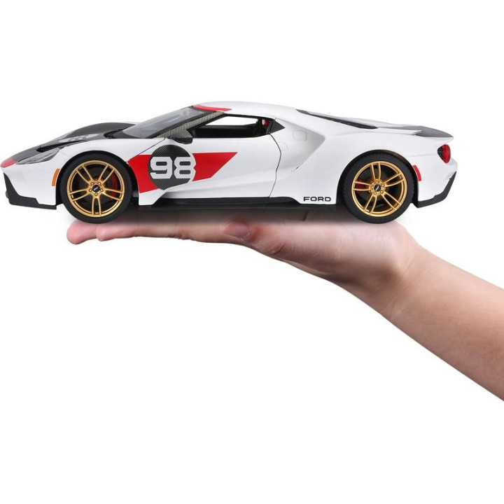 Maisto Ford GT Heritage 2021 1:18 bílá