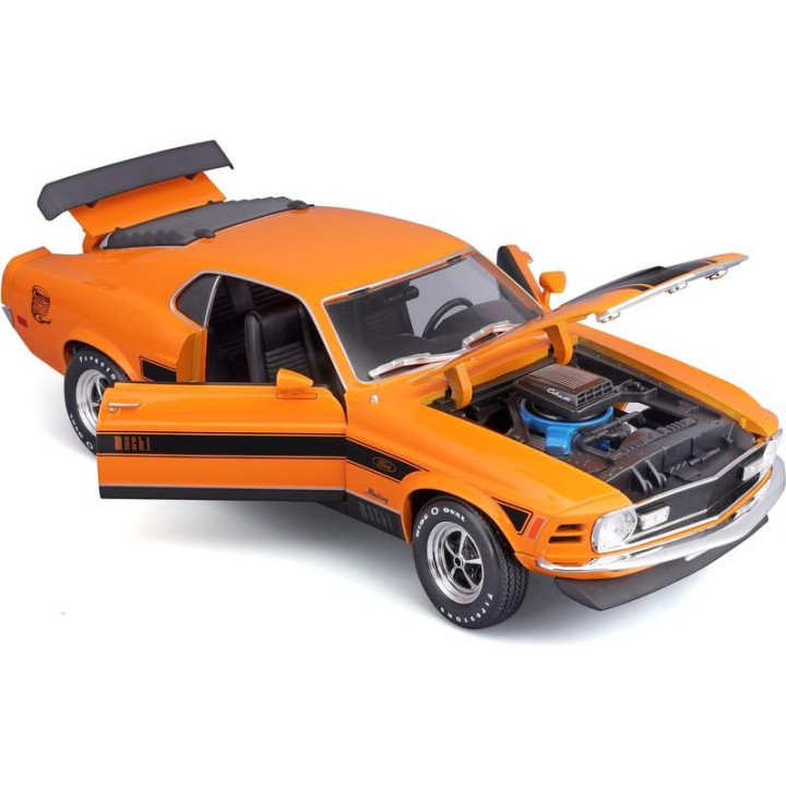 Maisto Ford Mustang Mach 1 1970 1:18 oranžová