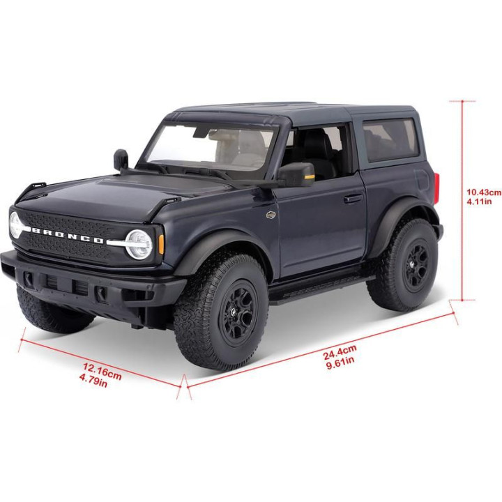Maisto Ford Bronco Wildtrak 2021 1:18 modrá metalíza