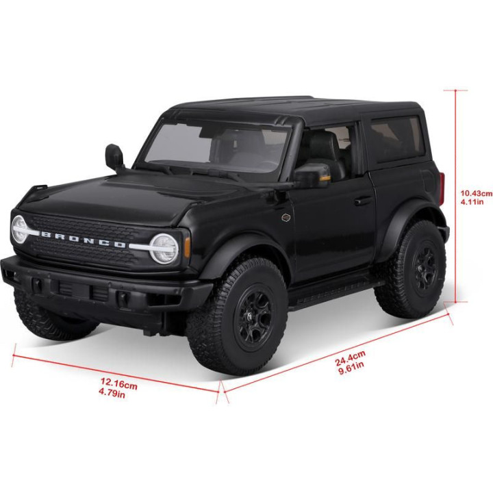 Maisto Ford Bronco Wildtrak 2021 1:18 černá metalíza