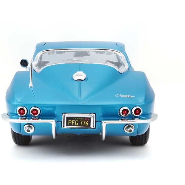 Maisto Chevrolet Corvette 1965 1:18 světle modrá metalíza