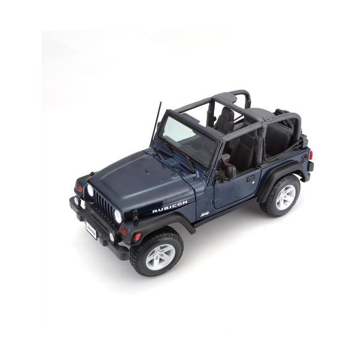 Maisto Jeep Wrangler Rubicon 1:18 modrá metalíza