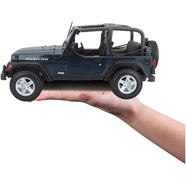 Maisto Jeep Wrangler Rubicon 1:18 modrá metalíza