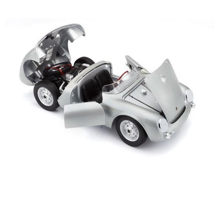 Maisto Porsche 550 A Spyder 1:18 stříbrná