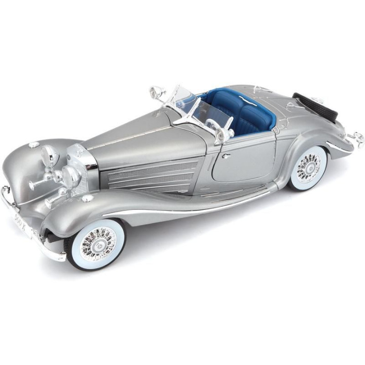 Maisto Mercedes-Benz 500 K Typ Specialroadster 1936 1:18 šedá metalíza