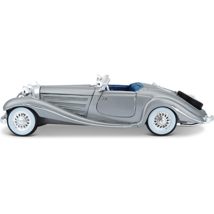 Maisto Mercedes-Benz 500 K Typ Specialroadster 1936 1:18 šedá metalíza